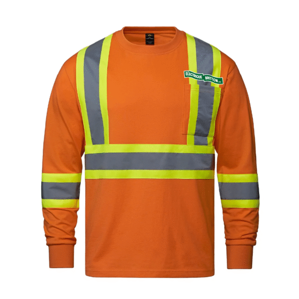 T-shirt manches longues haute visibilité